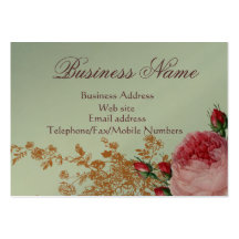 Blenheim Rose - Elegant Sage Green Silver Business Card