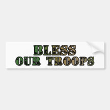 Bless Our Troops_Bumper Sticker
