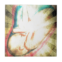 Blessed Baby Ceramic Tile
