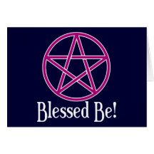 Blessed Be Pentagram Cards
