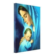 Blessed Virgin Mary and Infant Child Jesus Gallery Wrap Canvas
