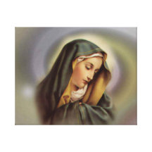 Blessed Virgin Mary Wrapped Canvas Stretched Canvas Print