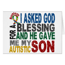 Blessing 5 SON Autism T-Shirts & Apparel Card