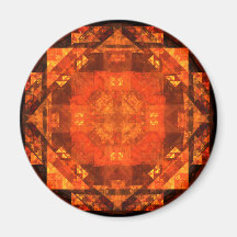 Blessing Abstract Art Round Magnet
