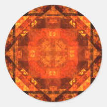 Blessing Abstract Art Round Sticker