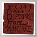 Blessing Print Poster