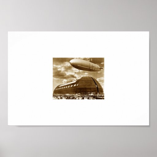 Blimp Hanger Akron Ohio Print