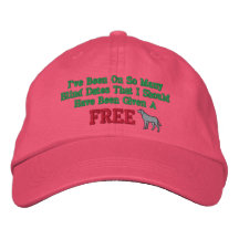 Blind Dates Embroidered Hat