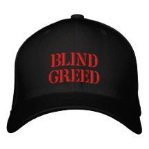 BLIND GREED Hat Embroidered Baseball Caps