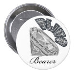BLING Bearer Wedding Button buttons