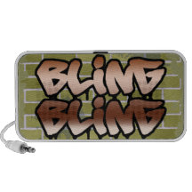 bling bling brick wall ghetto graffiti design mp3 speaker