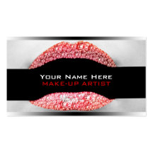 Bling Business Cards For Make-Up Artists