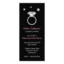Bling Ring Bachelorette Party Invitation