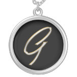 Bling Staplers Monogram Necklaces