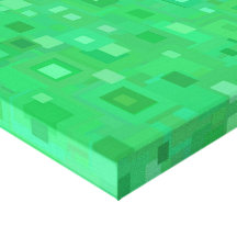 Block Up Green Stretched Canvas Prints