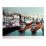 Blockade at Sault Ste Marie - Vintage Post Cards