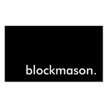 blockmason. business card