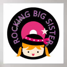 Blond Rocking Big Sister Posters