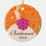 Blonde Birdesmaid  Gifts You Choose Colours Christmas Tree Ornaments