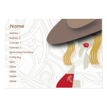 Blonde - Chubby Business Card Templates
