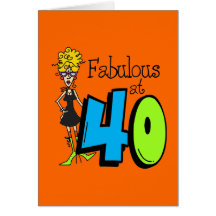Blonde Fabulous at 40 Birthday Cards