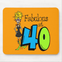 Blonde Fabulous at 40 Birthday Mousemat