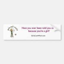 Blonde Female Archery in Camouflage Bumper Sticker