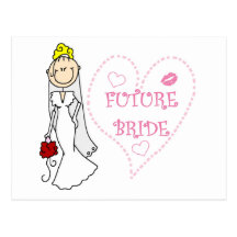 Blonde Future Bride T-shirts and Gifts Post Card
