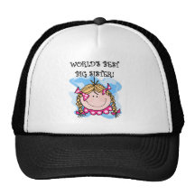 Blonde Girl World's Best Big Sister Hat
