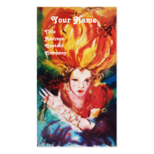BLONDE IN RED Monogram Beauty ,Makeup, Hair Salon Business Card
