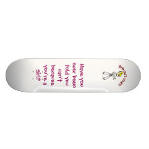 Blonde Karate Girl Skateboard Deck