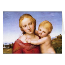 Blonde Madonna and Baby Jesus Cards