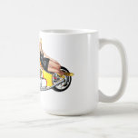 Blonde on a chopper coffee mugs