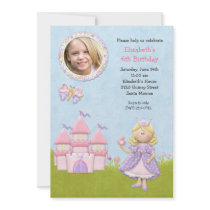 Blonde Princess Birthday Party Invitation
