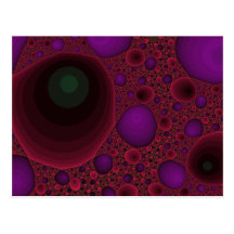 Blood Cells Fractal Post Card