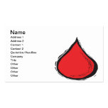 Blood Drop Business Card