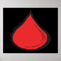 Blood Drop Poster