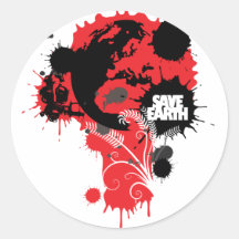 Blood Earth Stickers
