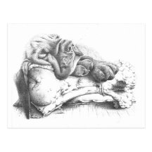 Blood Hound puppy Postcard
