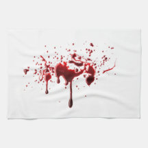 blood splatter 3 hand towel