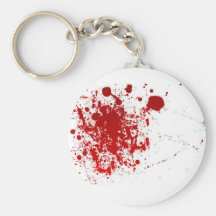 Blood Splatter Key Chain
