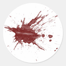 "Blood Splatter" Round Stickers