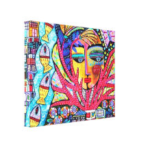 Blood Tree Of Life Goddess Canvas Canvas Print