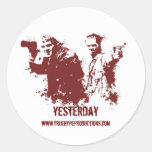 Bloody Rob & Lewis Round Stickers
