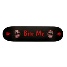 Bloody Vampire Fangs - "Bite Me" - Skateboard Decks