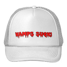Bloody "Vamps Suck!" Hat