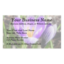 Bloom And Bud - Crocuses Business Cards