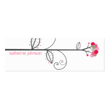 Bloom Tree Dots | *01 Profile Card | Gift Tag | Business Card Template