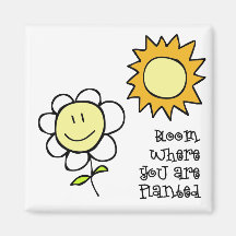 Bloom Where You Are Planted Fridge Magnets