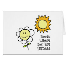 Bloom Where You Are Planted Greeting Cards